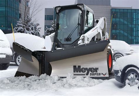 lightweight snow removal skid steer|best skid steer snow plow.